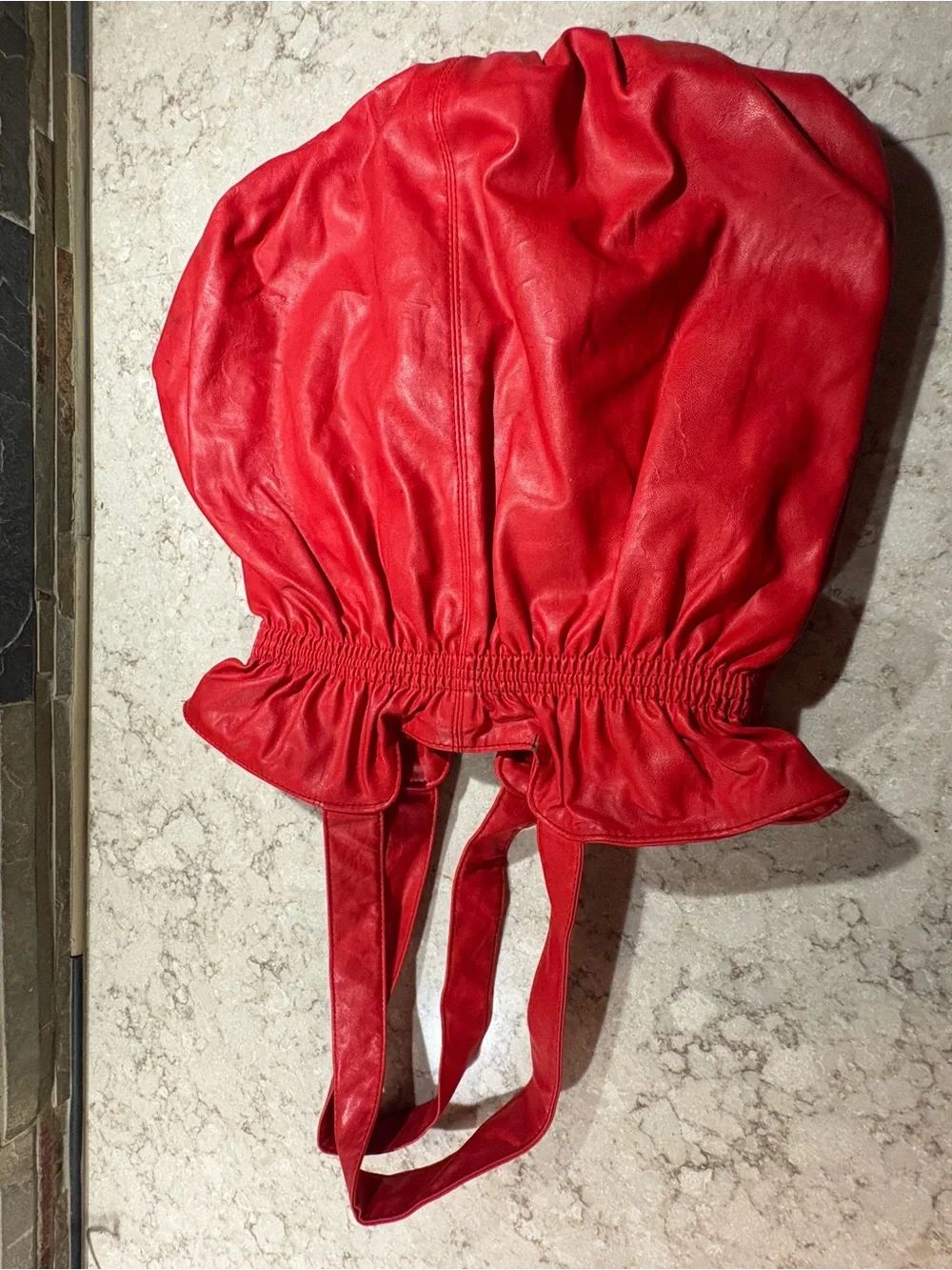 Red Floral Accent Women’s Shoulder Bag
